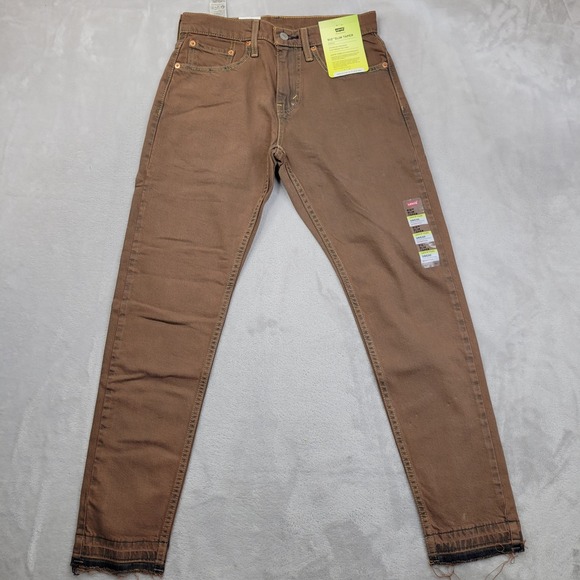 Levis 512 Jeans Men 28x30 Slim Taper Stretch Flex Eco Performance Pants Brown - Picture 4 of 9
